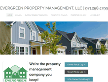 Tablet Screenshot of evergreenpropertymgmt.net